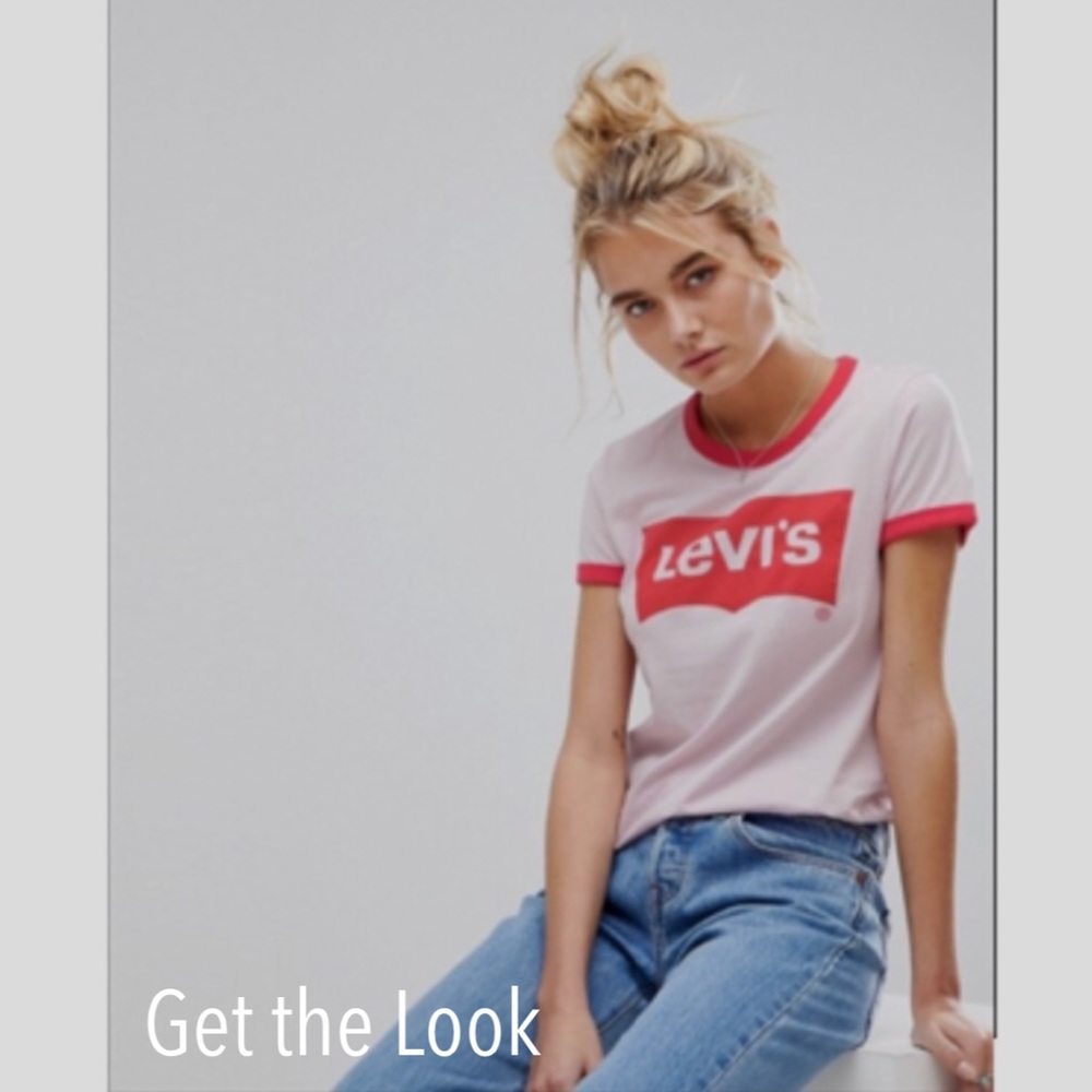 Levi’s Retro Ringer Rainbow Logo Tee - Picture 9 of 10